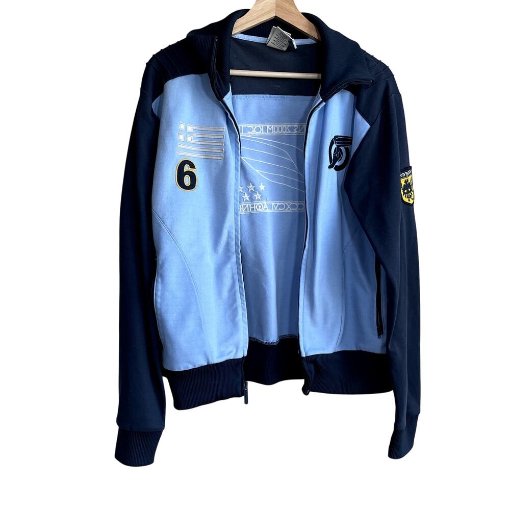 Blue Marlin original Athens 1996 olympics full zip blue jacket men's size S